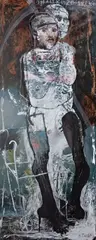 Henryk Cześnik, Igraszki ze śmiercią, 2008, 2008, technika własna, papier