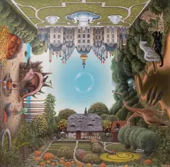 Jacek Yerka, Przechwałki wakacyjne, 2021, 2021, akryl, płótno