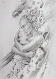 Maja Borowicz, Bez tytułu, ołówek, papier, 40