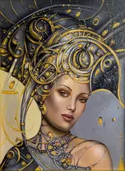 Anastazja Markovych, Tajemnice klejnotów Nefertiti, 2022, 2022, olej, płótno