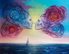 Dariusz Ślusarski, Love, 2022, 2022, olej, płótno