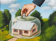 Tomasz Olbiński, System ochrony, akryl, papier