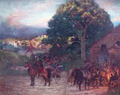 Witold Piwnicki, W drodze, 1887 r., 1887, olej, płótno