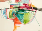 Ireneusz Pierzgalski, Bez tytułu, 1959, 1959, akwarela, papier