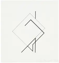 Bez tytułu, 1984 by Henryk Stażewski, 1984, serigrafia, papier, sold Nov 2022
