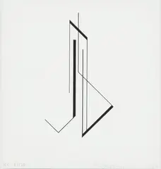Bez tytułu, 1984 by Henryk Stażewski, 1984, serigrafia, papier, sold Nov 2022