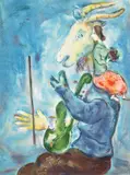 Le Printemps (Wiosna), 1938 by Marc Chagall, 1938, litografia, papier, 35, sold Nov 2022