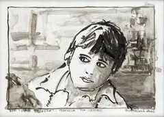 Robert Gliński, Kadr z filmu, tusz, papier