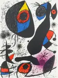 Indelible Miro II by Joan Miró, litografia oryginalna, papier, sold Nov 2022