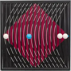 Jan Ziemski, Permutacje, 1967, 1967, relief, technika własna