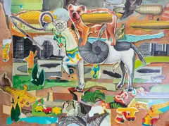 Zbigniew Gorlak, Biały koń, 2011, 2011, olej, płótno