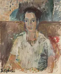 Jan Cybis, Peggy, 1960 r., 1960, olej, płótno