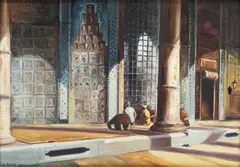 Wladimir Petroff, Modlitwa, 1924 r., 1924, olej, tektura, 30