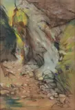 Janusz Kotarbiński, Zakopane-dolina Kościeliska, 1924 r., 1924, pastel, papier