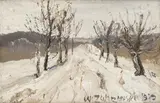 Włodzimierz Zakrzewski, Zima - Droga między zagajnikami, 1989 r.