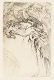 Konstanty Brandel, Para akwafort, 1929 r., 1929, akwaforta, papier japoński, 11