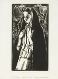 Tadeusz Kulisiewicz, Dziewczyna w chuście (wkładka do czasopisma Arkady, Rocznik 3, 1937, nr 2)