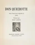Władysław Jahl, Teka DON QUICHOTTE, Paryż, 1951 r., 1951, wyd. Editions Jeanne Castel, presentee par Jean Cassou, 4 akwaforty w tekście