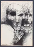 Bez tytułu, 1968 by Zdzisław Beksiński, 1968, tusz, papier, sold Oct 2022