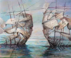Andrzej Wroński, Zmowa, 2016, 2016, olej, płótno