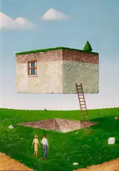 Tomasz Olbiński, Do wynajęcia, akryl, karton