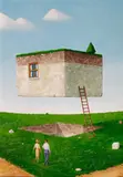Tomasz Olbiński, Do wynajęcia, akryl, karton