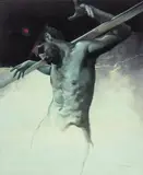 Krzysztof Powałka, Red line, 2016, 2016, olej, płótno