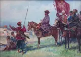 Adam Setkowicz, Chmielnicki pod Zbarażem, olej, płótno