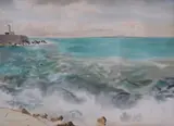 Rafał Malczewski, Pejzaż nadmorski z Antibes