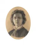 Maria Klass-Kazanowska, Autoportret, ołówek, węgiel, papier 39