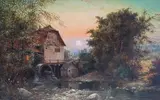 Zygmunt Kaczówka, Młyn, olej, płótno