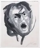 Roman Opałka, Autoportret, 1951, 1951, tusz lawowany, 13