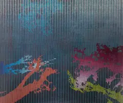 Dusze drzew, 2019 by Andrzej Bator, 2019, akryl, płótno, sold Sep 2022