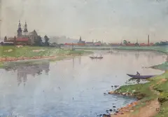 Soter Jaxa-Małachowski, Skałka, 1922 r., 1922, gwasz, akwarela, tektura