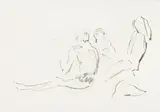 Moïse Kisling, Na plaży, litografia