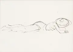 Moïse Kisling, Kobieta na plaży, litografia, papier 13