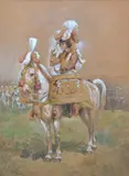 Jan Chełmiński, Werblarz na koniu