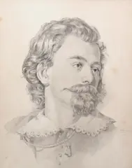 Olga Boznańska, Portret mężczyzny, 1878, 1878, ołówek, papier