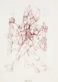 Bez tytułu, 1988 by Zdzisław Beksiński, 1988, flamaster, papier, sold Jun 2022