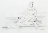 Rafał Olbiński, Les Flamandes Dansent Sans Rien Dire, 2021, 2021, ołówek, papier