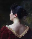 Maria Klass-Kazanowska, Portret kobiety, olej, płótno
