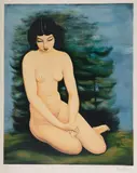 Moïse Kisling, Akt, litografia barwna, papier, 58