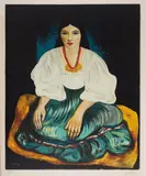 Moïse Kisling, Cyganka, litografia barwna, papier, 55