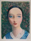 Moïse Kisling, Ofelia, litografia barwna, papier, 59