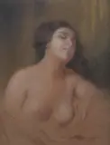 Henryk Szadkowski, Akt kobiety, pastel, papier, 60