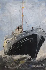 Jerzy Jasiński, Ms Batory, 1965, 1965, olej, płyta