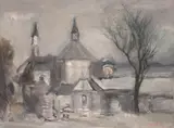 Jerzy Skrebec, Kościół w zimowym pejzażu