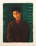 Moïse Kisling, Portret chłopca, litografia barwna, papier