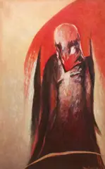 Henryk Mądrawski, Klown, 2003, 2003, olej, płótno