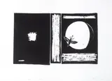 Unexisting book, 2009 by Wilhelm Sasnal, 2009, linoryt, papier, sold May 2022